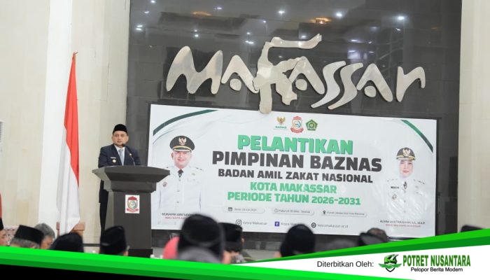 Lantik Pimpinan BAZNAS, Munafri Ajak ASN, BUMD, dan Dunia Usaha Maksimalkan Potensi Zakat