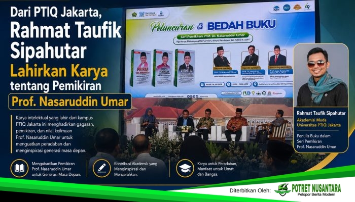 Dari PTIQ Jakarta, Rahmat Taufik Sipahutar Lahirkan Karya tentang Pemikiran Prof. Nasaruddin Umar