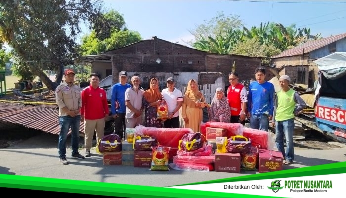 Dinsos Polman Salurkan Bantuan kepada Korban Dua Kebakaran di Kelurahan Polewali