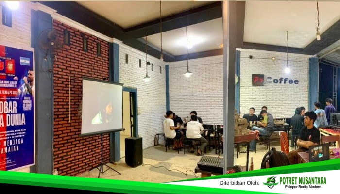 Antusias Nobar Final Argentina vs Spanyol, Story Caffe Polewali Dipadati Pengunjung