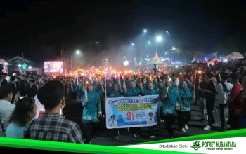 Ribuan Peserta Meriahkan Taptu Jelang HUT ke-81 RI di Soppeng