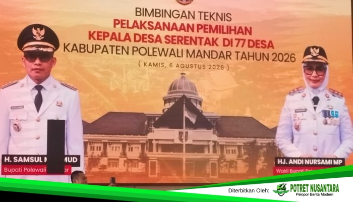 Jelang Pilkades Serentak 2026, Pemkab Polman Bekali 154 Panitia dari 77 Desa