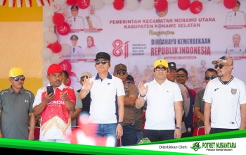 Bupati Irham Buka Porseni HUT ke-81 RI di Moramo Utara, 1.256 Warga Terima Bantuan Pangan