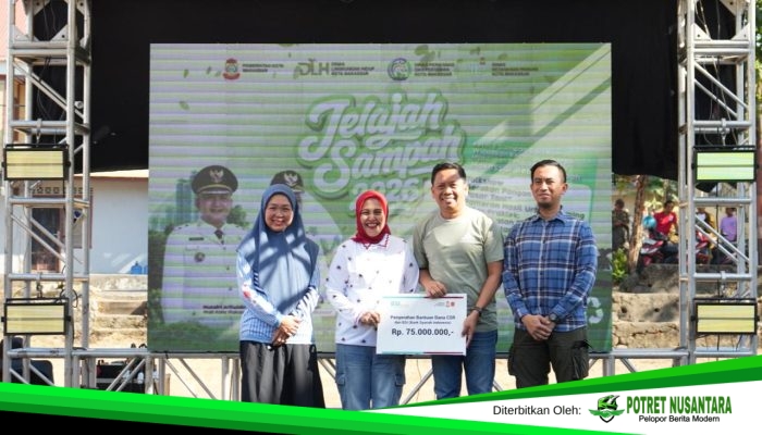 Jelajah Sampah Titik ke-13 di Biringkanaya, BSI Maslahat Kucurkan CSR Rp75 Juta