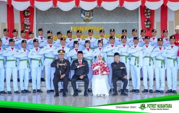 Bupati Irham Kalenggo Kukuhkan 75 Paskibraka Konawe Selatan untuk Upacara HUT ke-81 RI