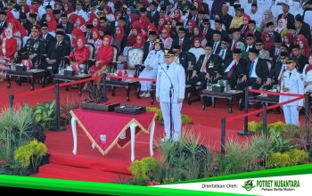TIM NARYA Sukses Kibarkan Merah Putih, Formasi Benteng Rotterdam Warnai HUT ke-81 RI di Karebosi Makassar