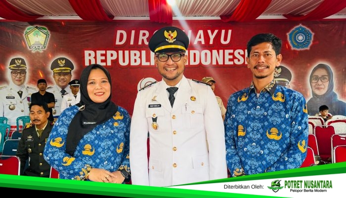 Pendamping SDM PKH Apresiasi Camat Parangloe, Upacara HUT ke-81 RI Berlangsung Meriah dan Khidmat