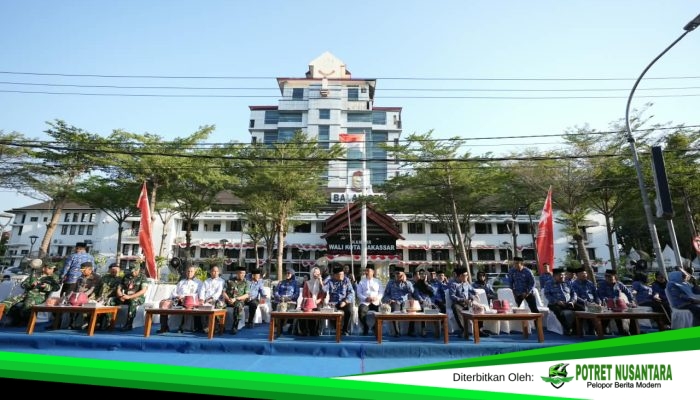 Defile Kafilah MTQ VIII KORPRI Nasional Resmi Dilepas di Balai Kota Makassar