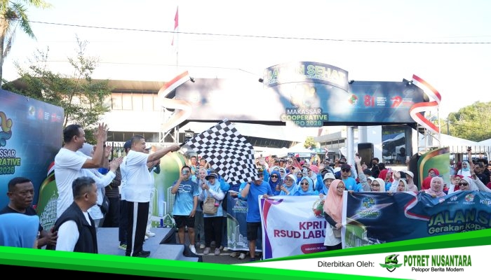 Appi Lepas Ribuan Peserta PPNI Fun Run dan Jalan Sehat Gerakan Koperasi di Makassar