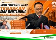 Prof Sukardi Weda Tegaskan Siap Bertarung di Pilrek UNM 2026-2030