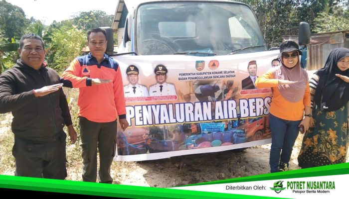 Warga UPT Tolihe Krisis Air Bersih, BPBD Konawen Selatan Bergerak Cepat