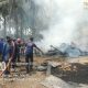 Korsleting Listrik, Rumah Panggung di Segerang Ludes Terbakar