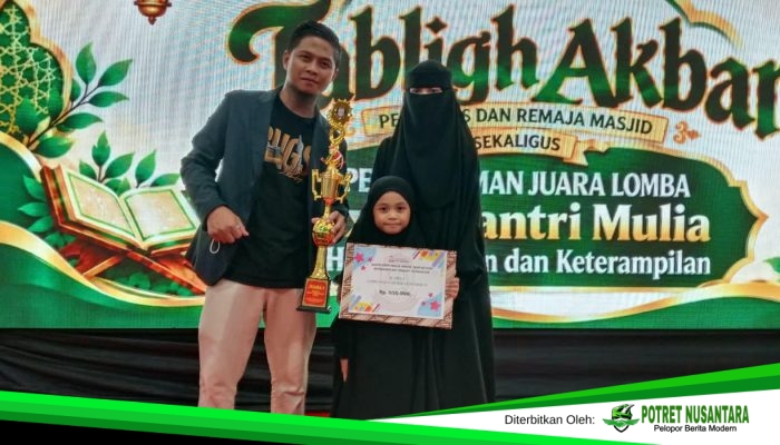 Aisyah Izzah Taqiyyah Raih Juara 1 Hifdzil Qur’an di Santri Expo Mulia 2026