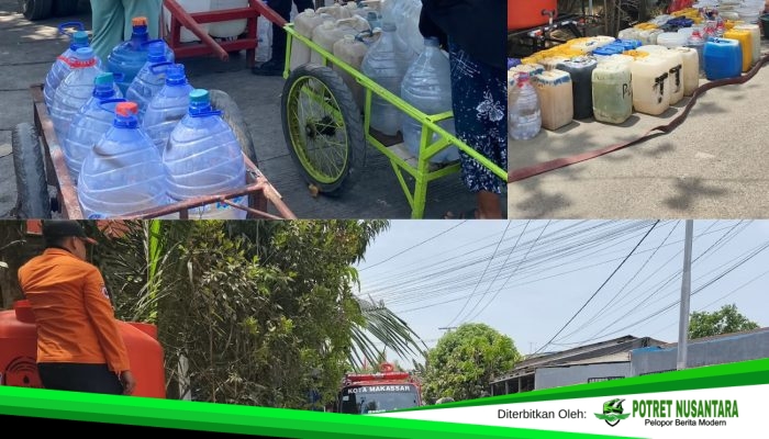 Kekeringan Meluas, BPBD Makassar Tingkatkan Distribusi Air Bersih hingga 157 Titik