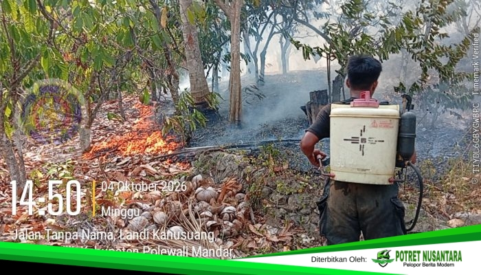 30 Hektare Lahan Warga Terbakar di Landi Kanusuang