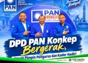 DPD PAN Konkep Bergerak, Irwan Pimpin Pengurus dan Kader Hadiri Pelantikan DPW Dan DPD Partai Amanat Nasional Se Sultra di Kendari