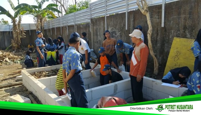 Kokurikuler Berbasis Lingkungan, SMPN 34 Makassar Produksi 100 Kilogram Kompos Eco-Nangka 34