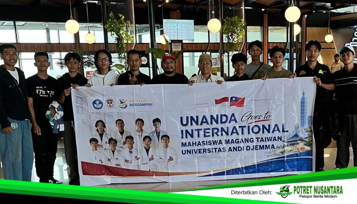 Lepas Mahasiswa Unanda Berangkat Magang Ke Taiwan, Rektor Beri Pesan Khusus