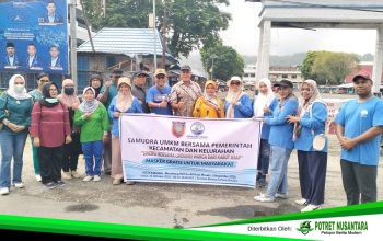Peduli Dampak Asap Karhutla Samudra UMKM Malteng Gelar Bagi-Bagi Ribuan Masker Gratis