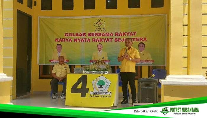 Pegang 9 Kursi DPRD, Golkar Konsel Pertegas Peran Mitra Pemerintah di Peringatan HUT ke-62