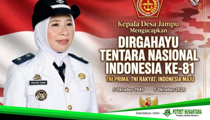 Kepala Desa Jampu Sampaikan Apresiasi di HUT ke-81 TNI, Soroti Sinergi dengan TNI di Desa