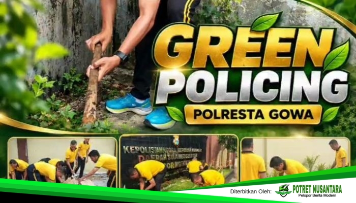Polresta Gowa Galakkan Green Policing, Kapolresta Ajak Personel Peduli Lingkungan